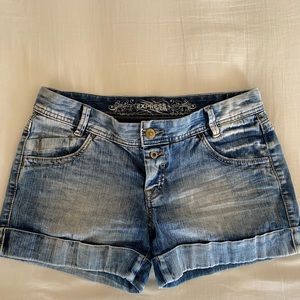 Express denim shorts